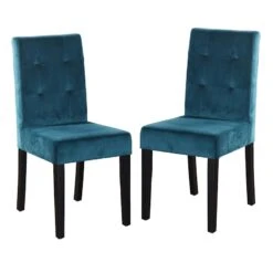 2-Pack Madden Teal Velvet Dining Chair