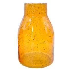 Amber Glass Vase, 9.5"