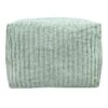 Bubble Dot Striped Pouf, Light Green