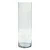 Clear Glass Cylinder Vase, 16"
