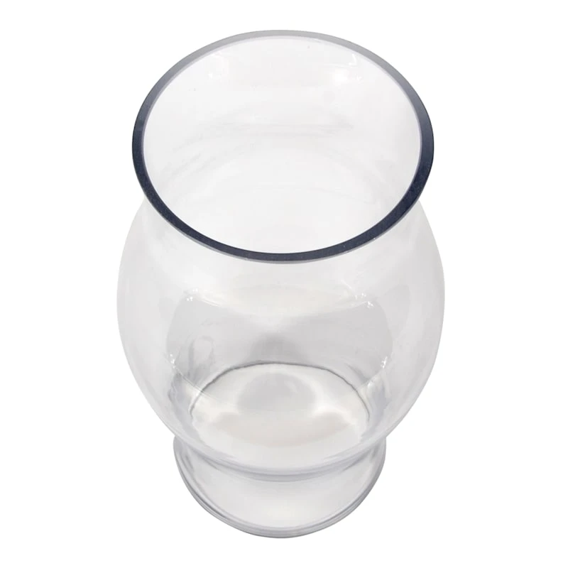 Clear Glass Open Ended Hurricane, 17" - Image 2