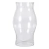 Clear Glass Open Ended Hurricane, 17"
