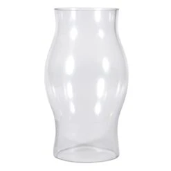 Clear Glass Open Ended Hurricane, 17"