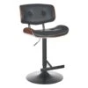 Crosby St Leonardo Adjustable Faux Leather Barstool