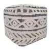 Found & Fable Kai Diamond Tufted Pouf, 16"