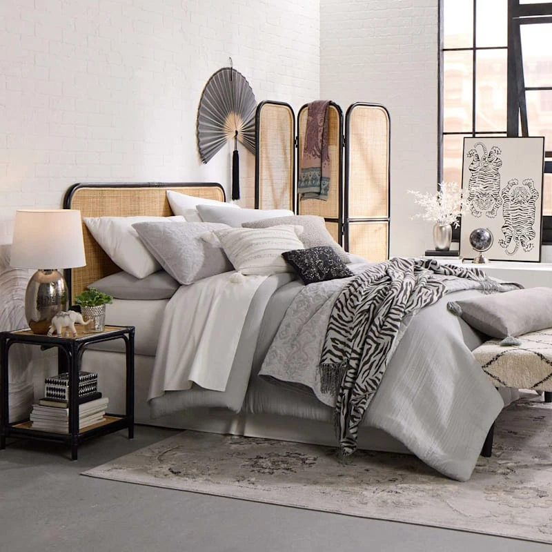 Found & Fable Zola Rattan Headboard, Queen - Image 3