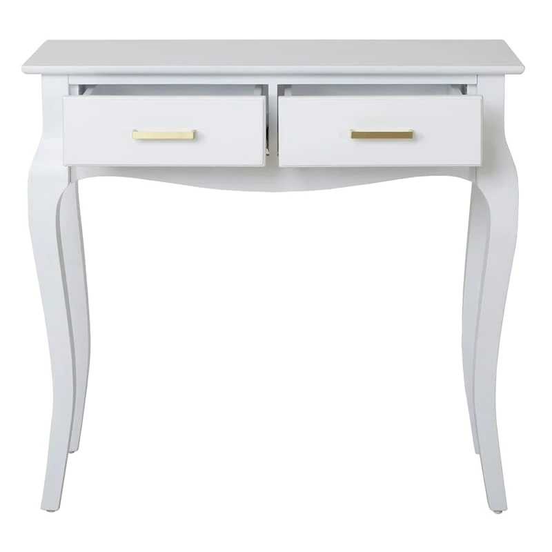 Grace Mitchell Scarlett 2-Drawer Console Table, White - Image 3