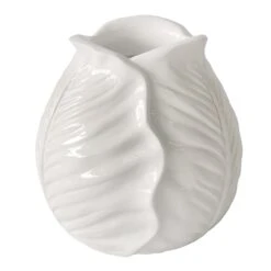 Grace Mitchell White Floral Bud Vase, 7"