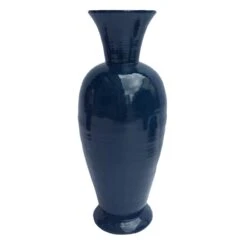 Honeybloom Blue Spun Bamboo Vase, 24"
