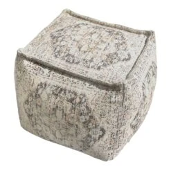 Honeybloom Persian Rug Printed Pouf