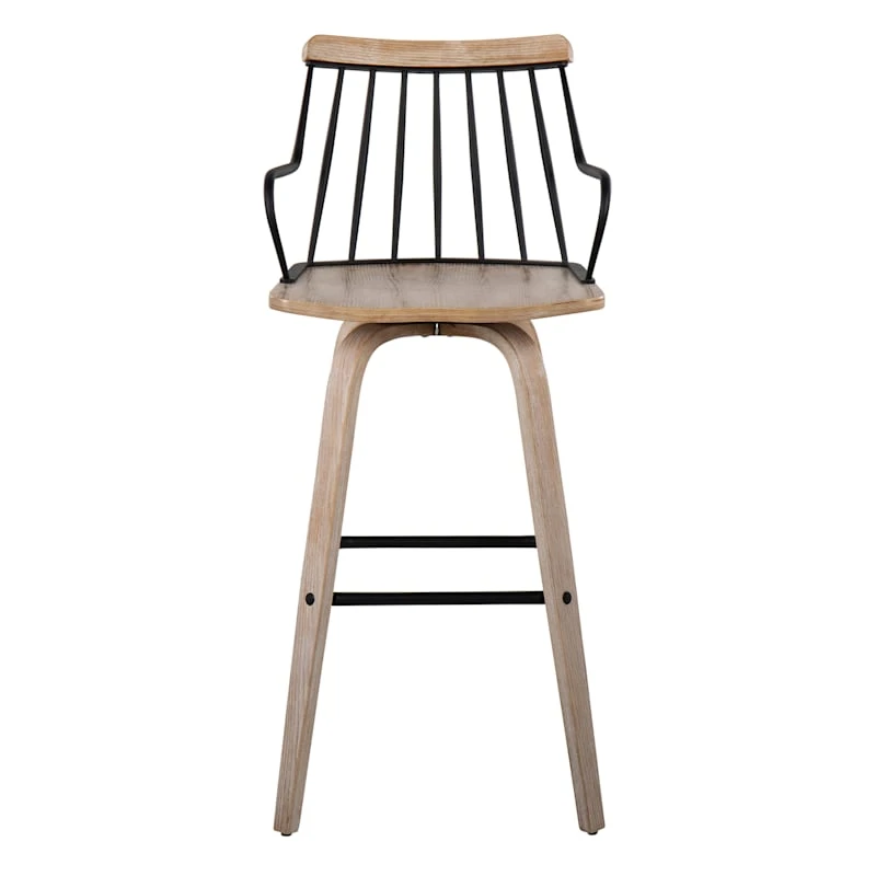 Honeybloom Whitley Swivel Barstool - Image 2