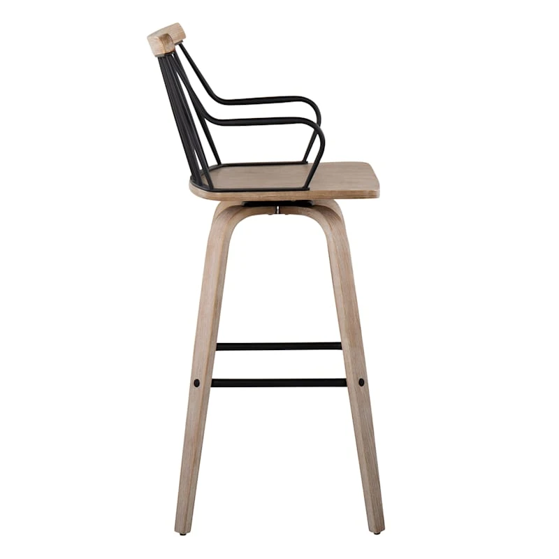 Honeybloom Whitley Swivel Barstool - Image 3
