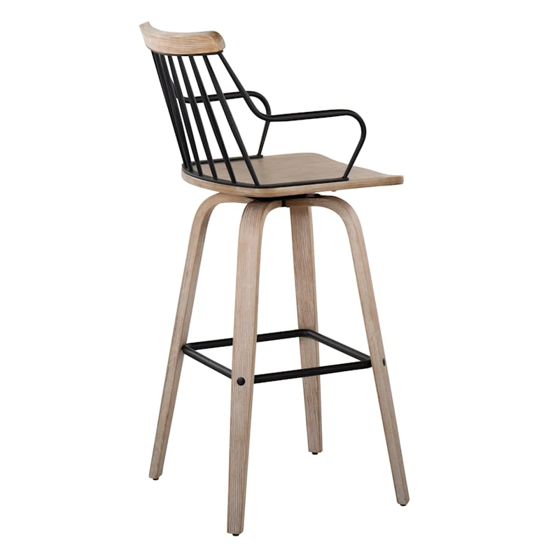 Honeybloom Whitley Swivel Barstool - Image 4