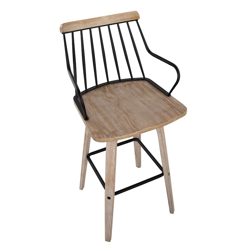 Honeybloom Whitley Swivel Barstool - Image 6
