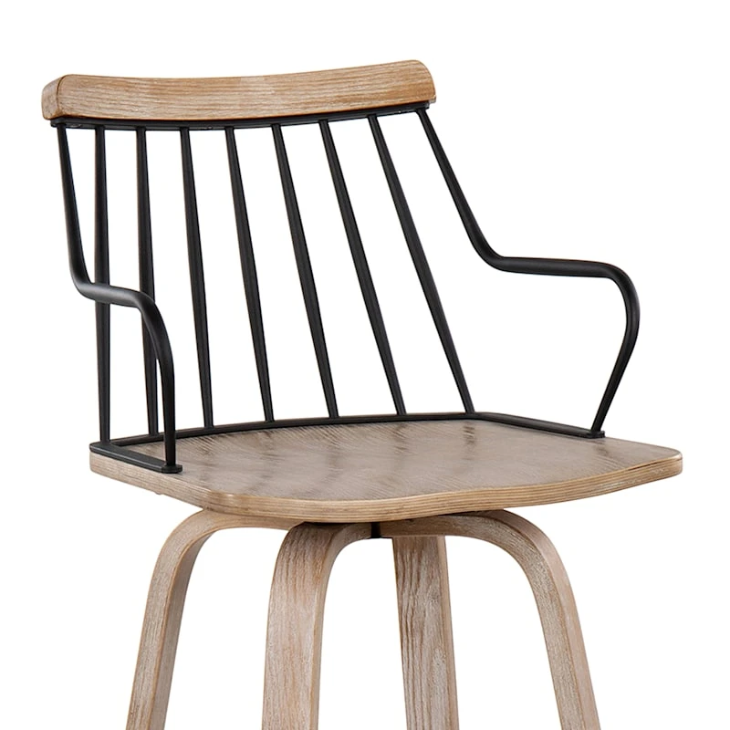 Honeybloom Whitley Swivel Barstool - Image 7