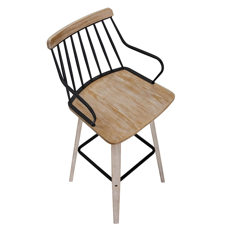 Honeybloom Whitley Swivel Barstool - Image 9