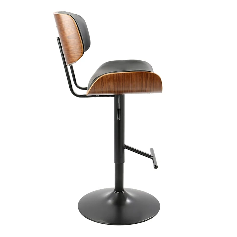 Lombardi Adjustable Faux Leather Barstool - Image 2