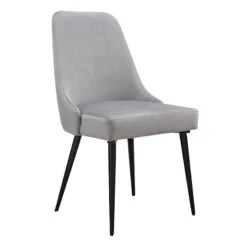 Mereen Velvet Dining Chair, Grey