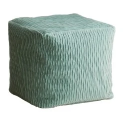Mineral Blue Ripple Pouf