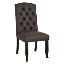 Providence Amina Dining Chair, Charcoal Grey