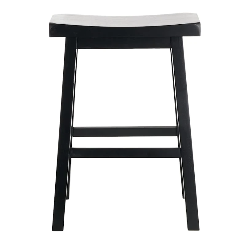 Providence Black Saddle Counter Stool, 24" - Image 2