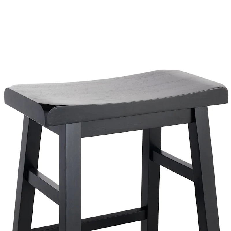 Providence Black Saddle Counter Stool, 24" - Image 5