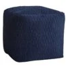 Ripple Pouf, Navy