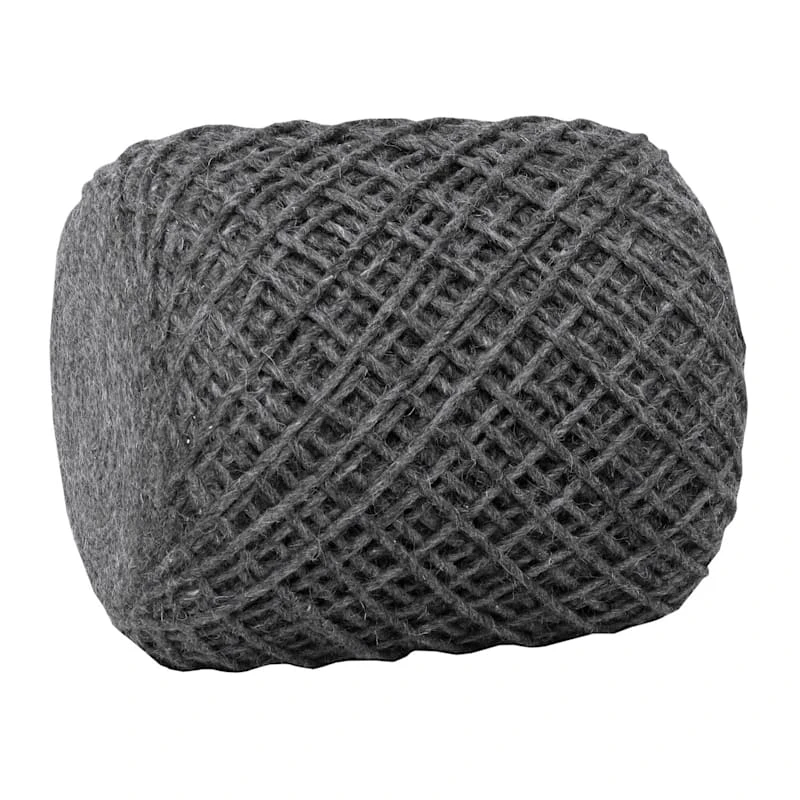 Ty Pennington Reid Twisted Ottoman, Wool Grey - Image 5